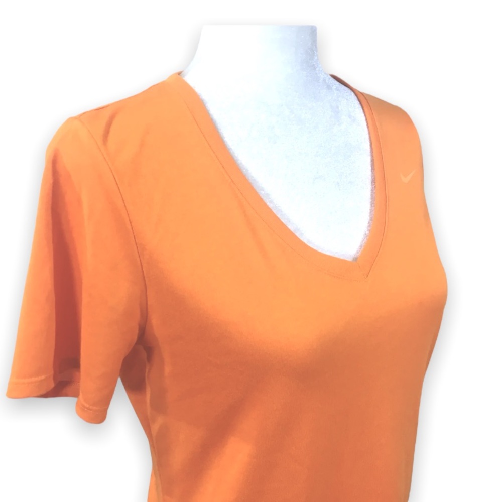 Nike Dri-Fit V-Neck Athletic Workout Running Yoga Active Short Sleeve Tee - Picture 6 of 11
